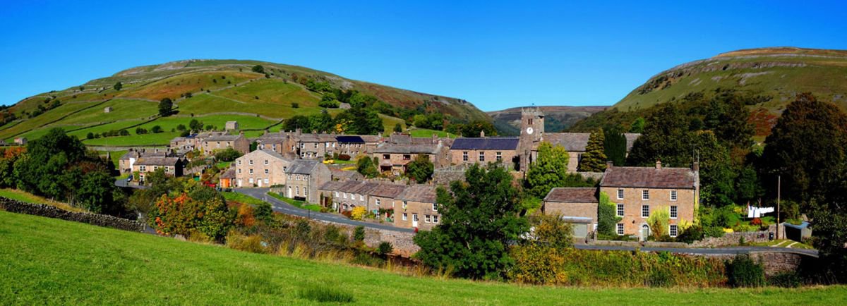 Photorealistic Landscape Photograph By Paul Berriff Obe, 30 X 11", Muker North Yorkshire, Original Artwork