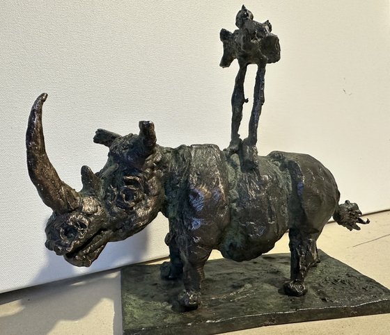 Rhino and bird