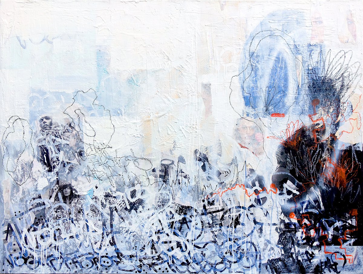 Abstract Collage By Tomasz Brynowski, 63 X 47", Number 11, Original Artwork