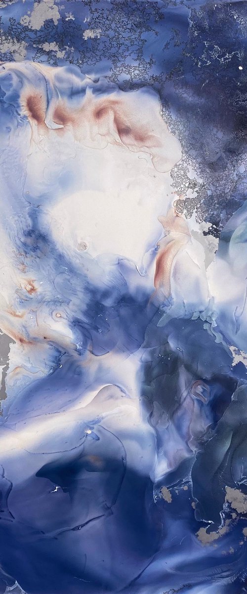 Lavender Abstract Wall Art by Mily Art