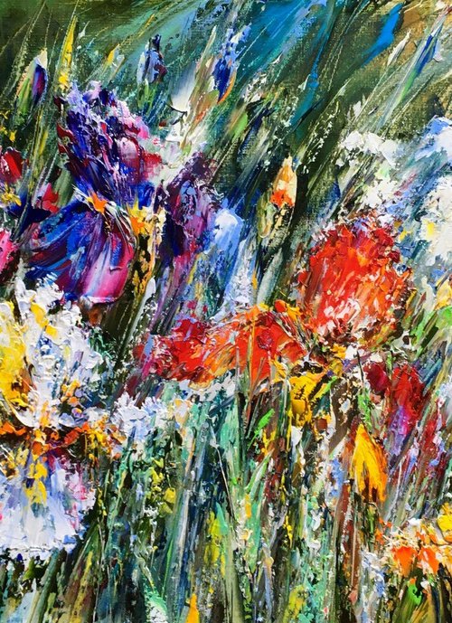 Iris field by Olena  Romanenko