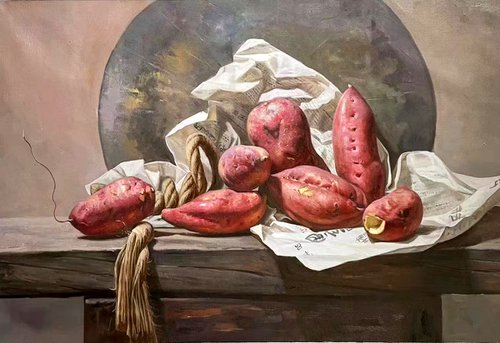 Still life:sweet potato by Kunlong Wang