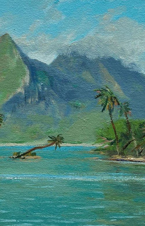 Tropical landscape by Bohdan Vykhrenko