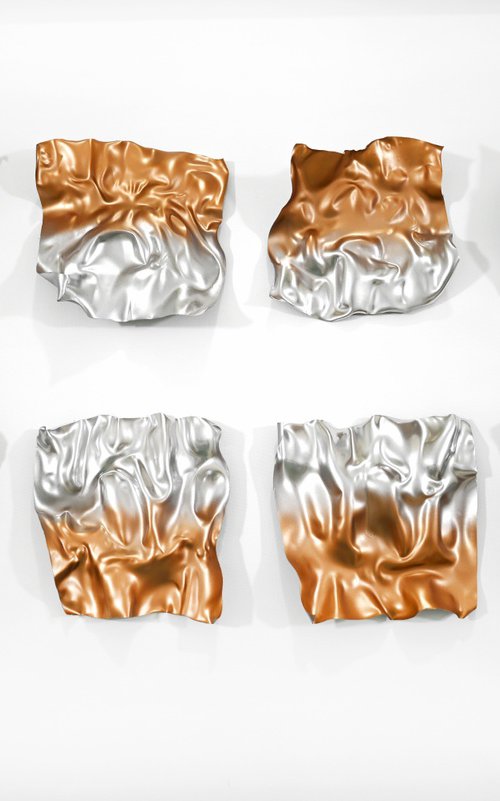 Wall object Metallic waves 3 by Sumit Mehndiratta