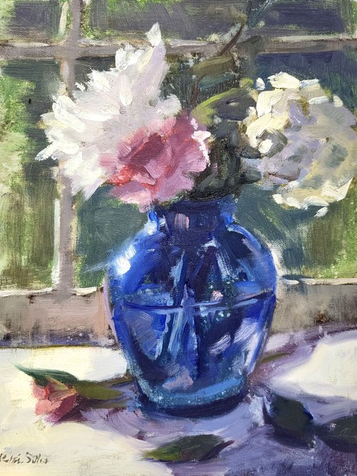 Cobalt Vase by Kristina Sellers