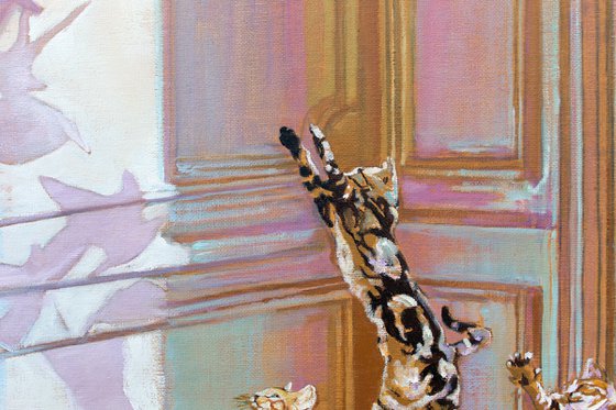 Parisian Kittys with bird shadows #2