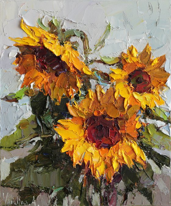 Three Sunflowers