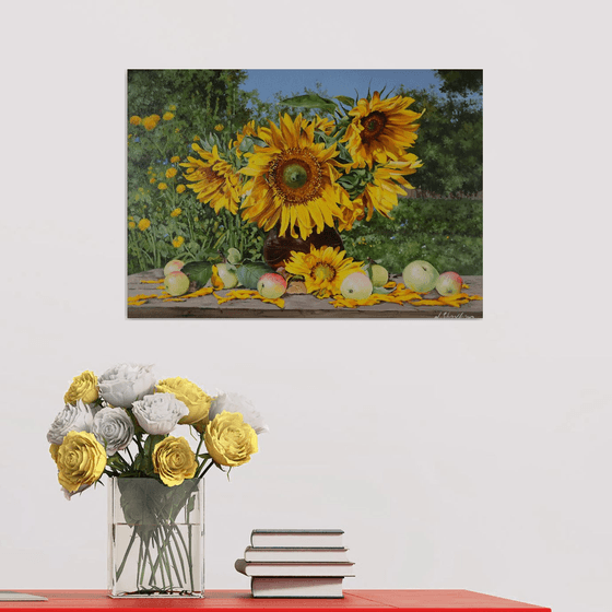 Sunflowers and Apples