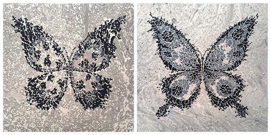 Set of 2 «Foggy Albion»