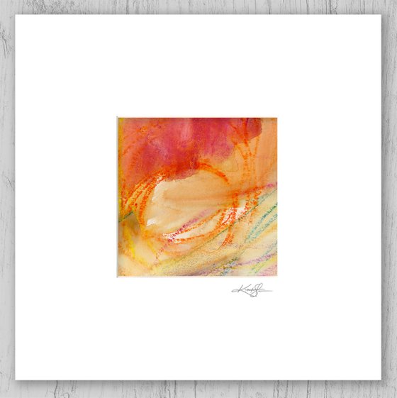 Lullaby Collection 1 - Set of 6 Abstract Paintings in Mats by Kathy Morton Stanion