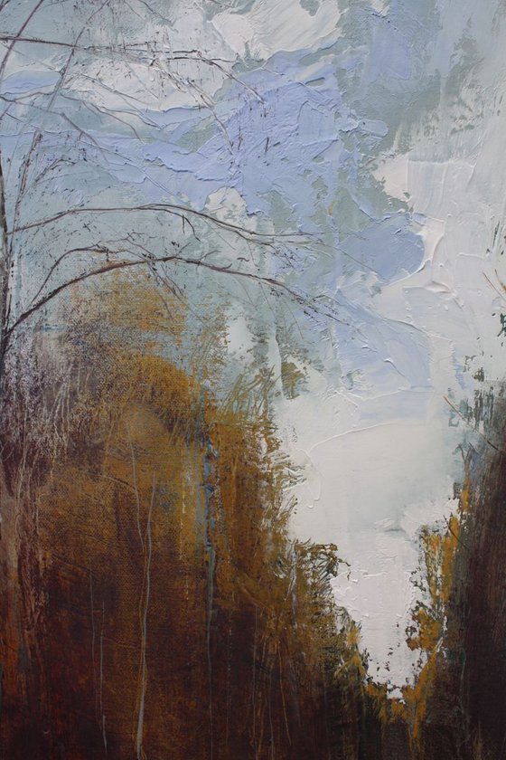 Standing on the edge of Gallows Wood (Large Painting)