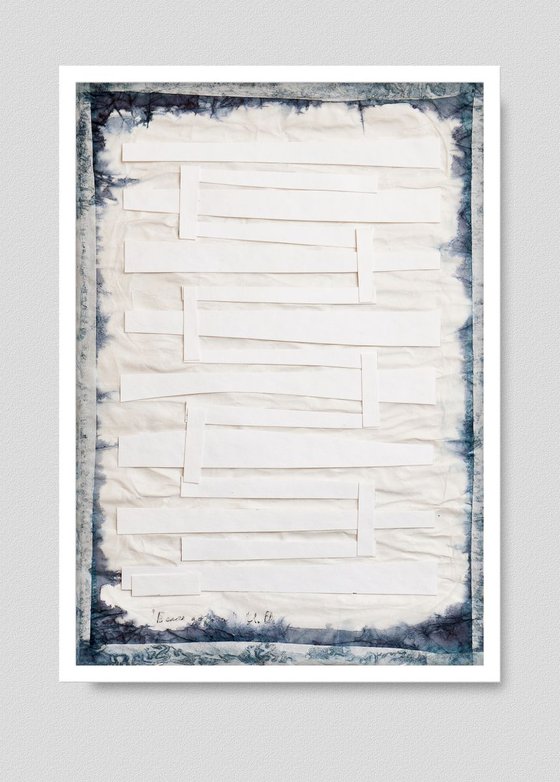 White roads White Paper Collage