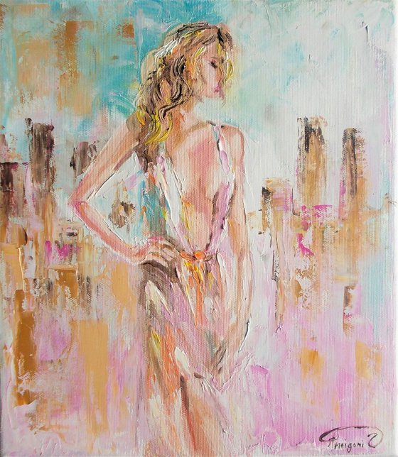 City Girl - Original Woman Painting