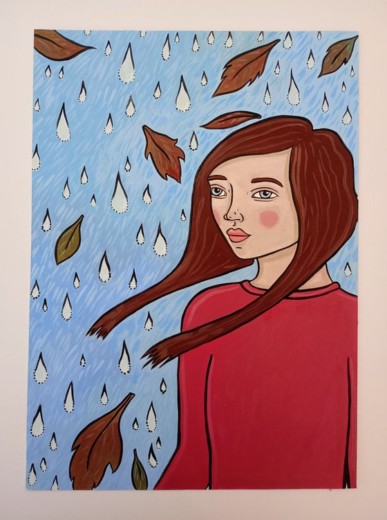 Autumn Leaves -11.25 x8 in