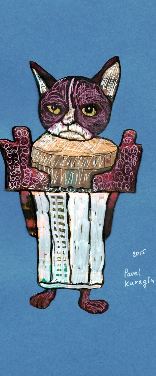 Table cat by Pavel Kuragin