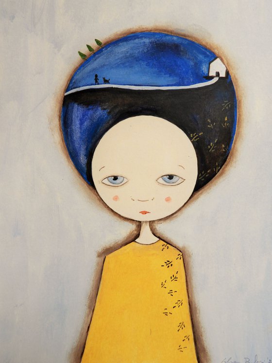 Blue like the sky, yellow like the grain