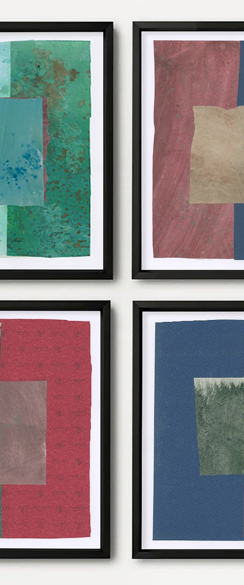 Geometric abstract wall art by Gabriel Prundeanu