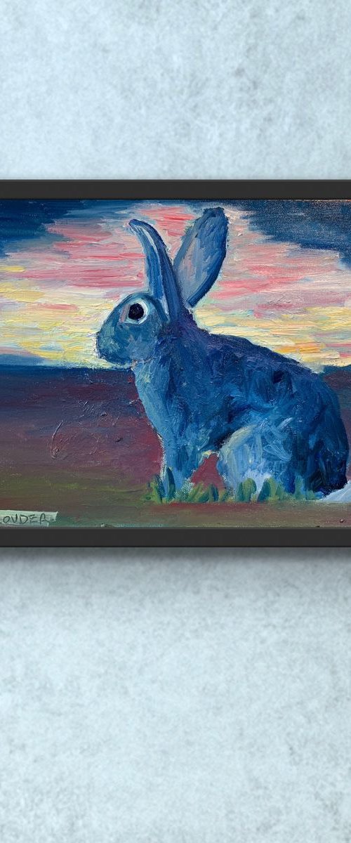 Rabbit At Dawn by Ryan  Louder