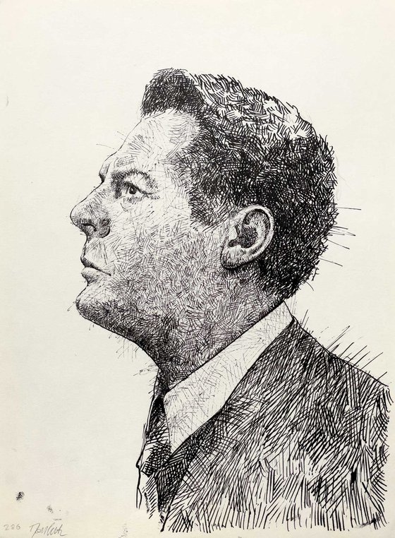 Portrait 286 - Ink Male Portrait Drawing