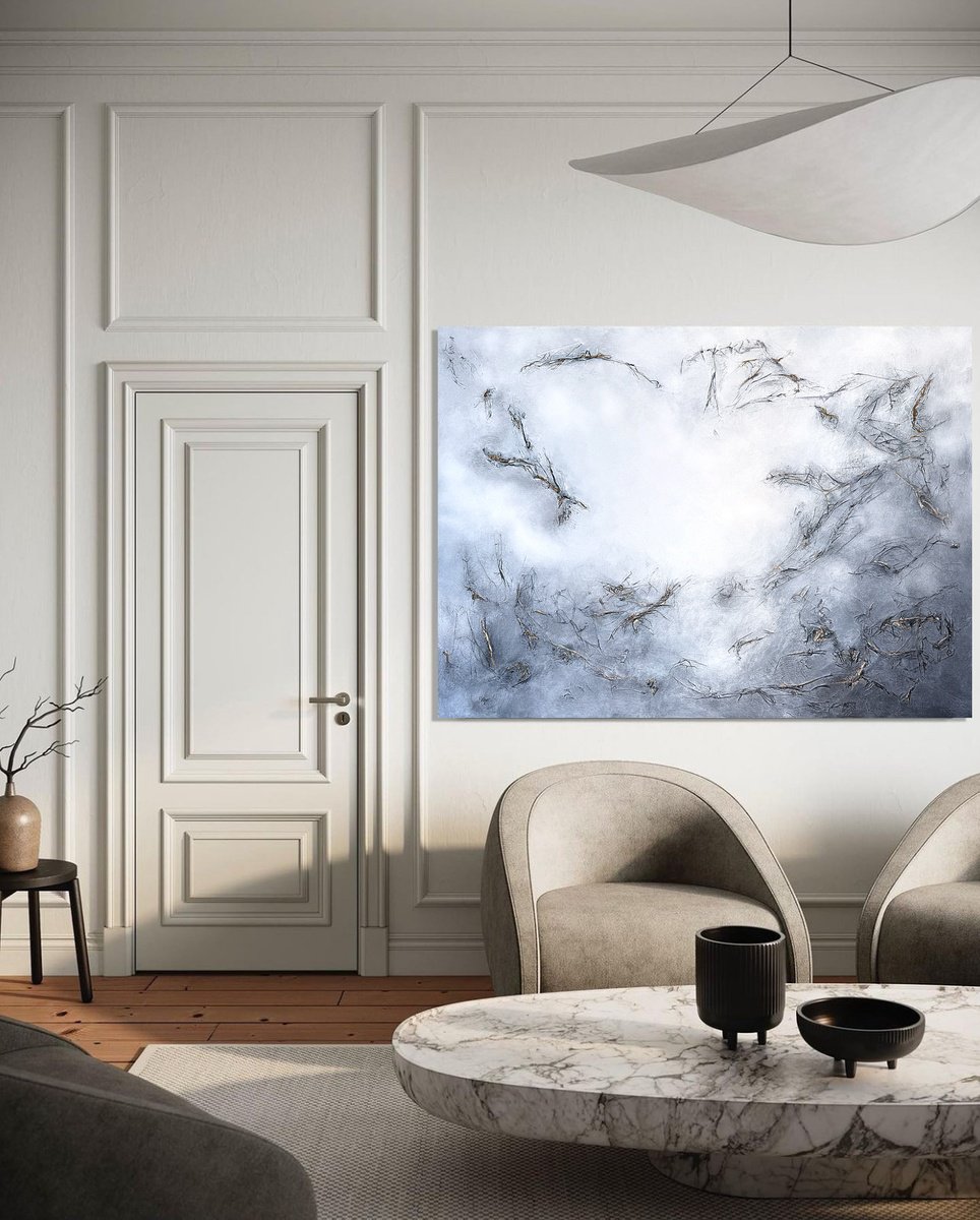 Golden Traces Of Mist By Tatiana Malinovscaia, 39 X 28, Artwork For Sale On Artfinder