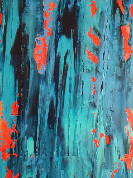 Wash away the pain- XXL abstract painting