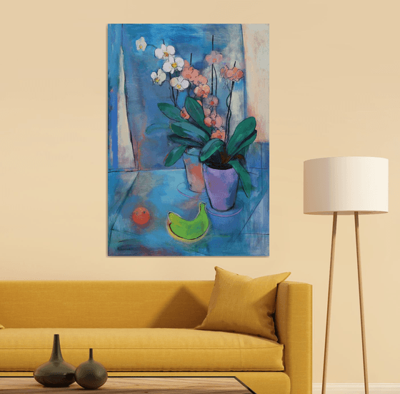 Orchids and Green Bananas