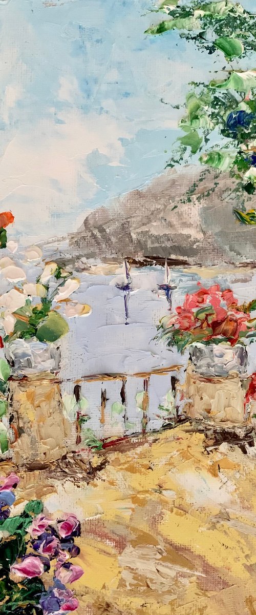 Terrace with flowers by Vilma Gataveckienė