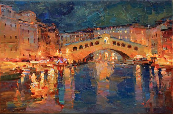 Rialto Bridge. Venice Italy