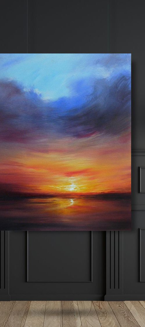 " Make a Wish " SPECIAL PRICE!!! Large Painting W80xH80cm by Ivan  Grozdanovski