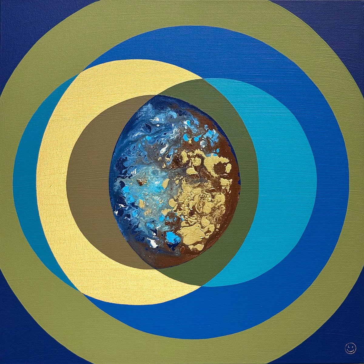 Earth By Laura Rota, 24 X 24, Artwork For Sale On Artfinder