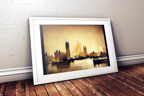 Digital Painting " Abstract London" v11