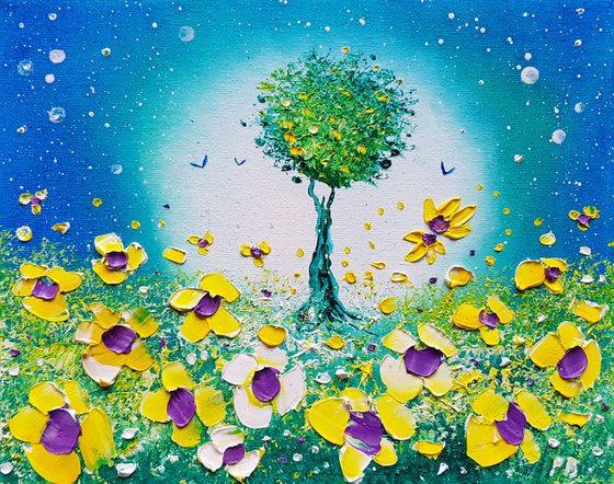 "Magic Tree & Flowers in Love"