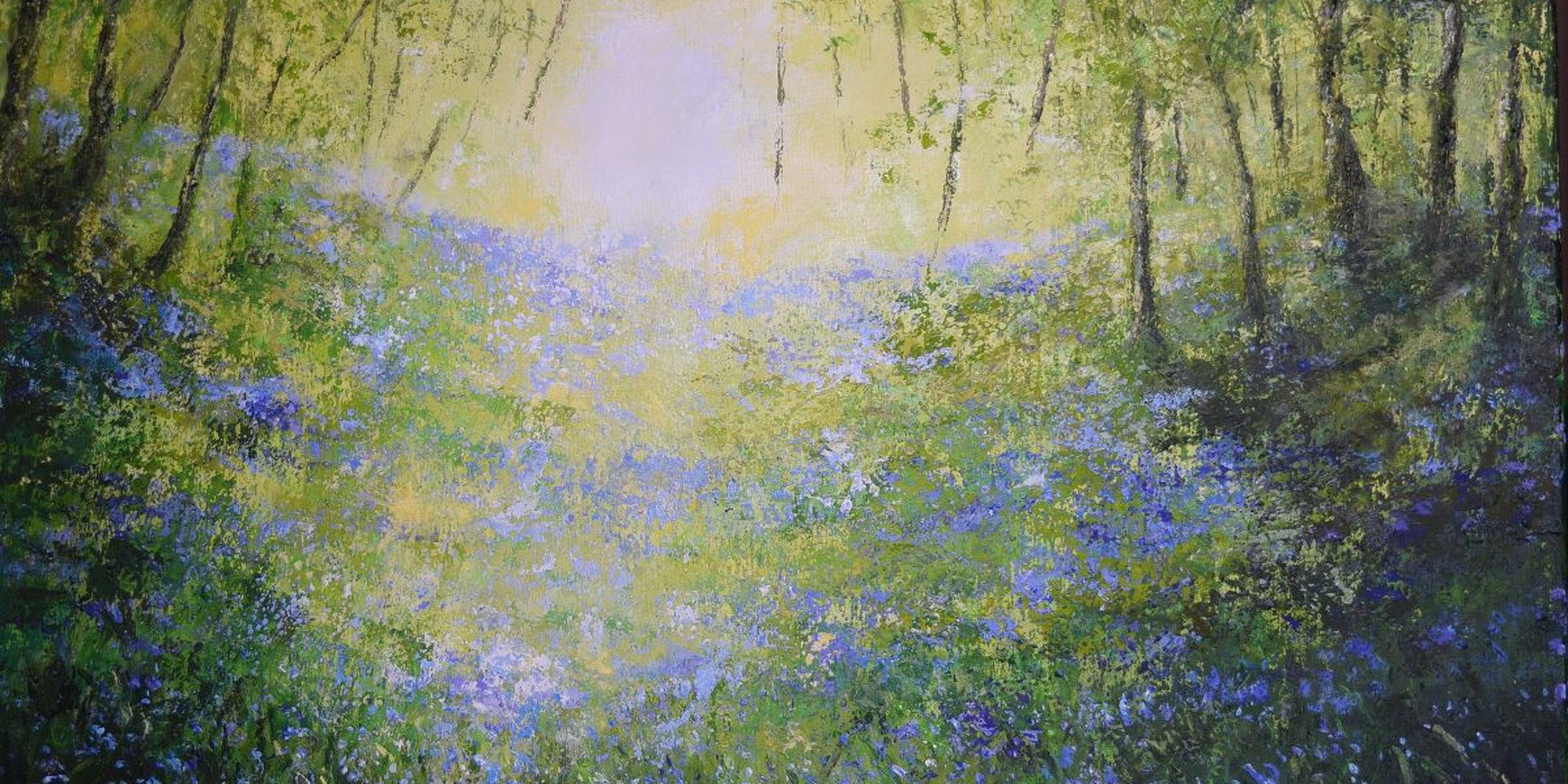 Art of the Day: "Blue Bank, 2016" by Colette Baumback