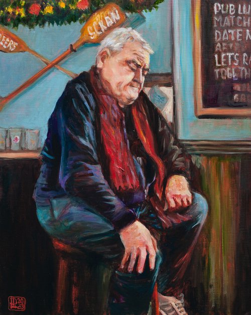 Music Admirer At Fisherman's Pub by Liudmila Pisliakova