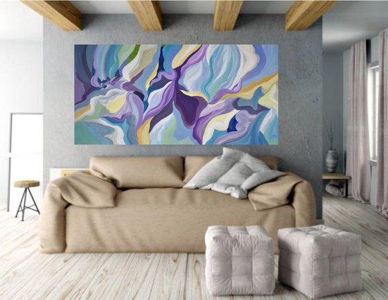 Lavender Abstract - Original Acrylic Painting