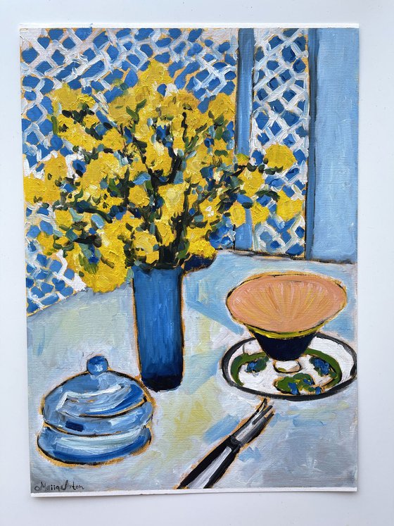 Still Life with Mimosas