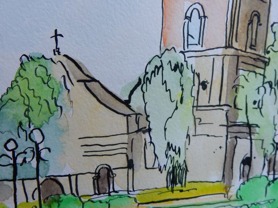 Church in the park.