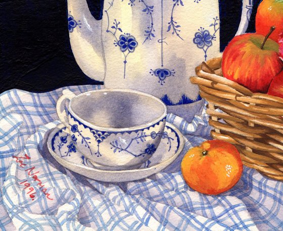 Blue Denmark Coffee Pot