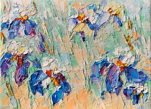 Gentle irises by Svitlana Andriichenko