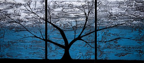 Turquoise Tree 48 x 20" by Stuart Wright