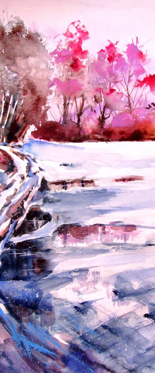 Snowy landscape by Kovács Anna Brigitta