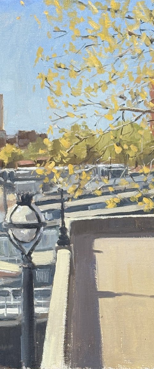 Cheyne Walk Moorings by Louise Gillard