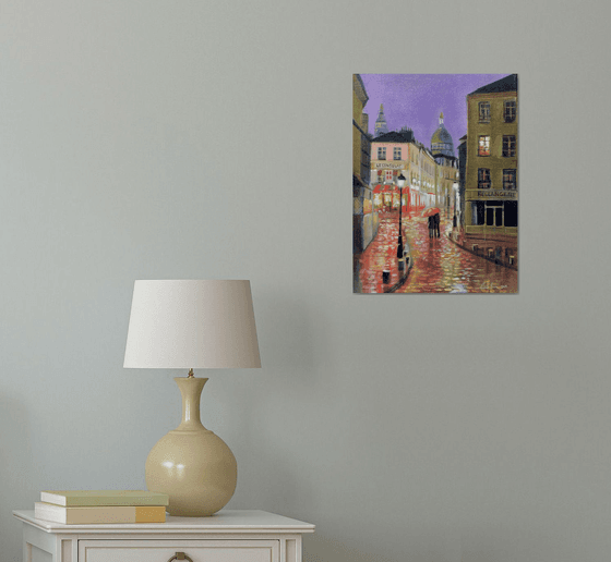 Paris Montmartre (linen canvas)