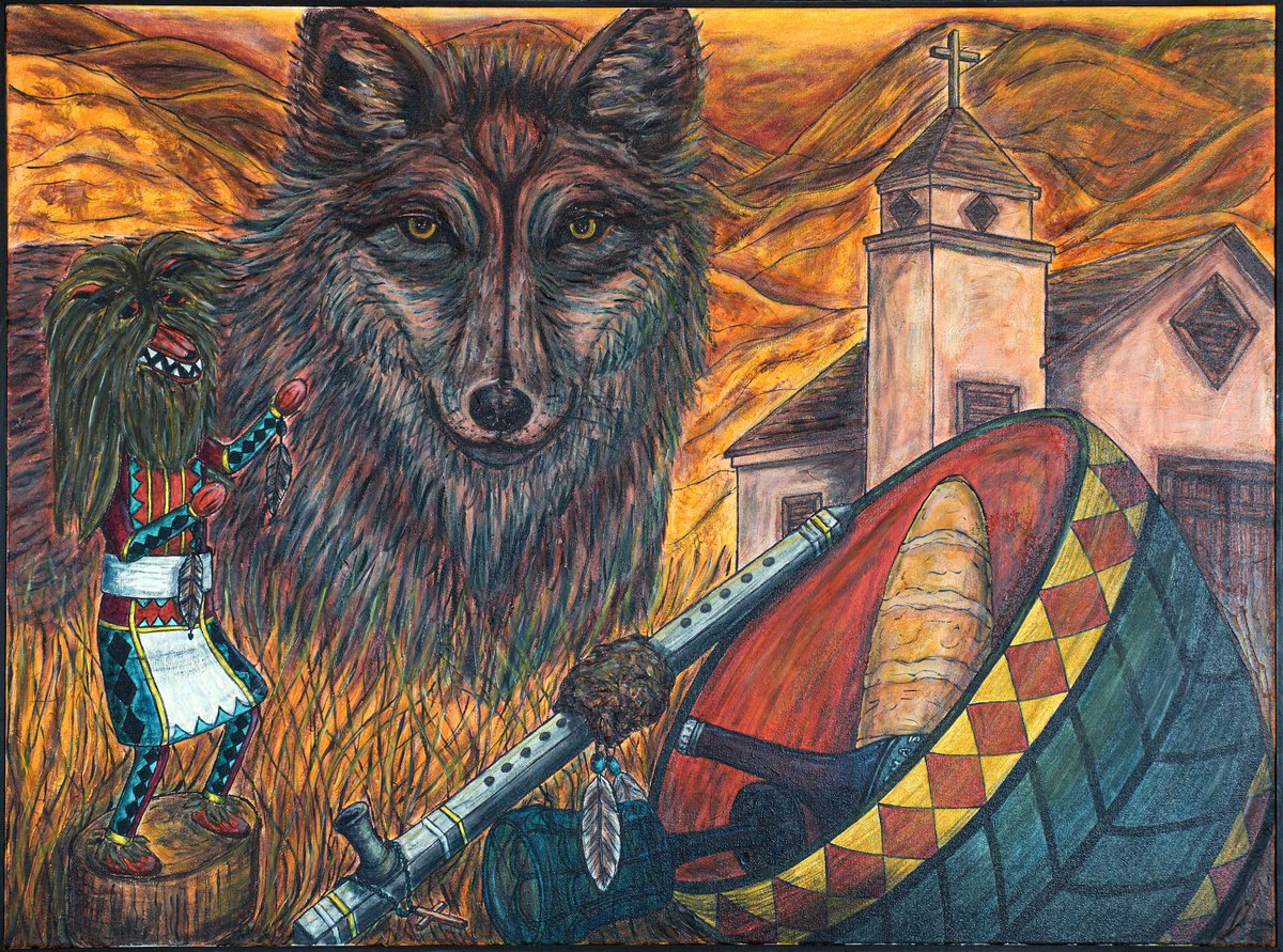 Impressionistic Animal Oil Painting By Kim Jones Miller, 40 X 30", Finding One