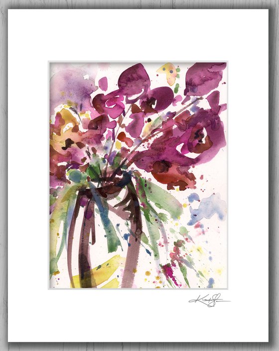 Floral Dance 2 - Flower Painting by Kathy Morton Stanion