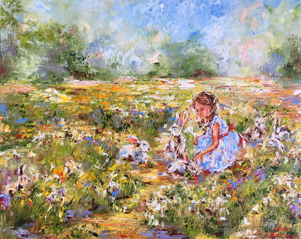 Rabbits By Diana Malivani, 20 X 16, Artwork For Sale On Artfinder