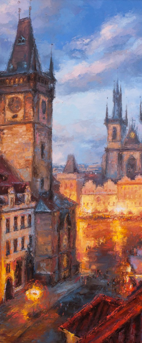 On the rooftops of the old square by Alexandr Klemens