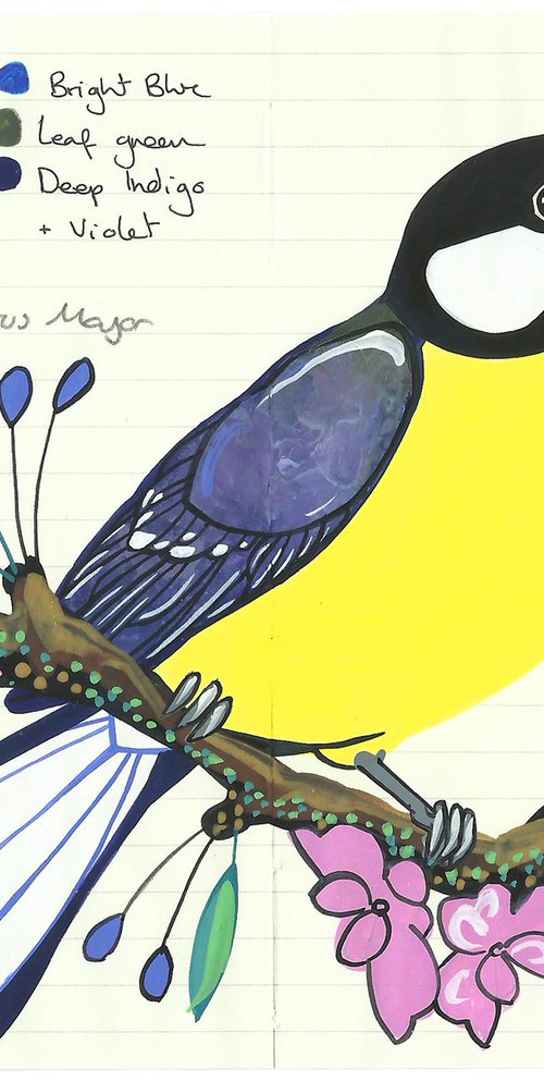 Birds of Europe: Great Tit by Fran Giffard