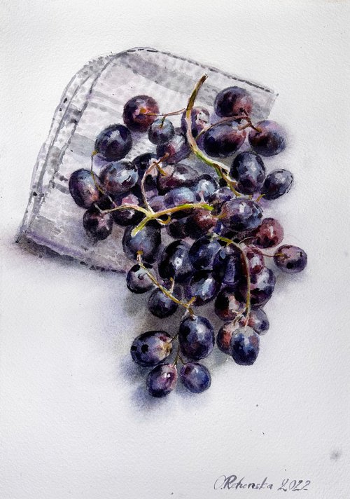 Dark grape by Olha Retunska