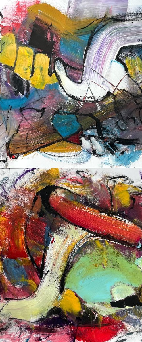 What´s Up (Diptych) by Christel Haag